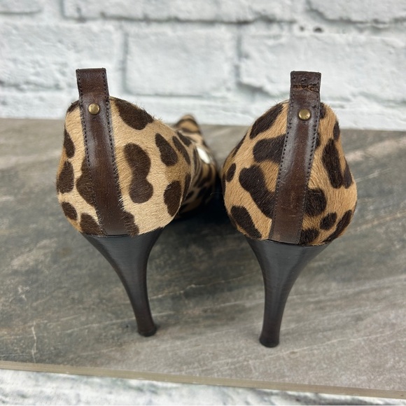 True Vintage Dolce & Gabbana Calf Hair Pointed Heel Pumps Stilettos 39 - 8.5 US - Picture 4 of 6